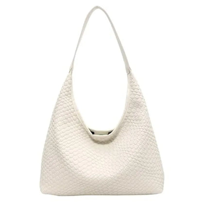 Minimal Soft Shoulder Tote Bag with Slouchy Underarm Carry Design