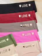 8-Piece Seamless Low-Rise Panty Set with Subtle Heart and Letter Appliqué