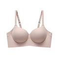 Seamless Jelly Gel Push-Up Bra with Wide Side Support and Adjustable Straps