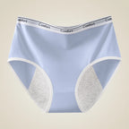 Six-Piece High-Waisted Menstrual Brief Set with Striped Waistbands