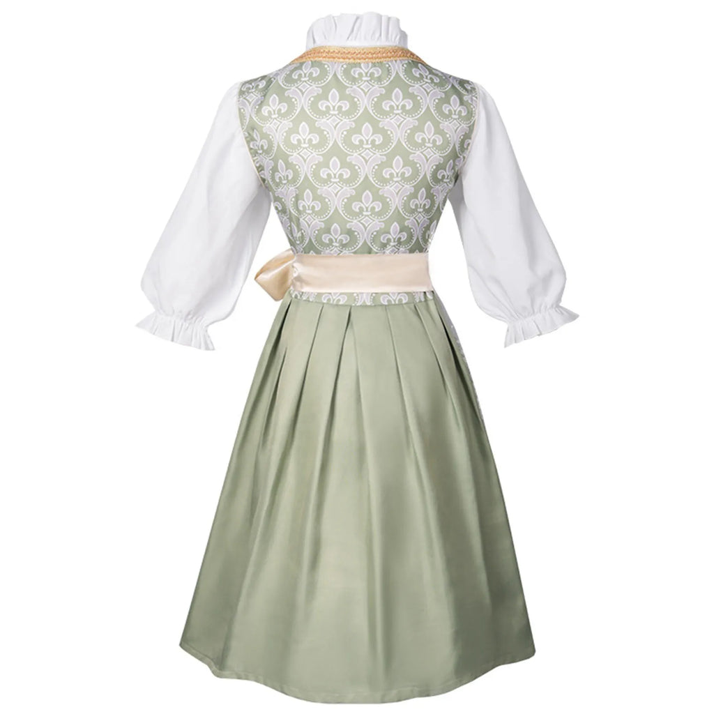 Vintage Floral Cottage Style Midi Dress with Soft Alternative Fashion Aesthetic