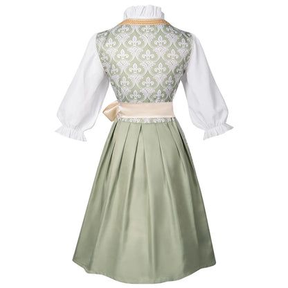 Vintage Floral Cottage Style Midi Dress with Soft Alternative Fashion Aesthetic