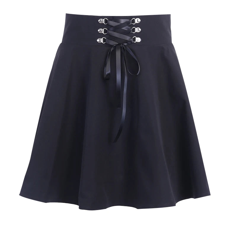 Plaid Tiered Ruffle Mini Skirt Lace Trim Gothic Inspired Alternative Bottom