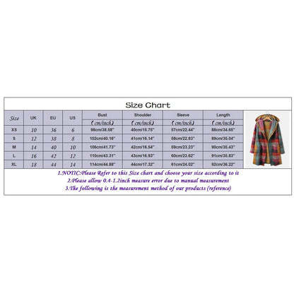 Women's Hooded Plaid Longline Zip Cardigan Jacket with Relaxed Casual Layering Style