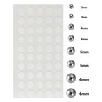 Reusable Faux Piercing Stud Sticker Set for Punk Alternative Styling