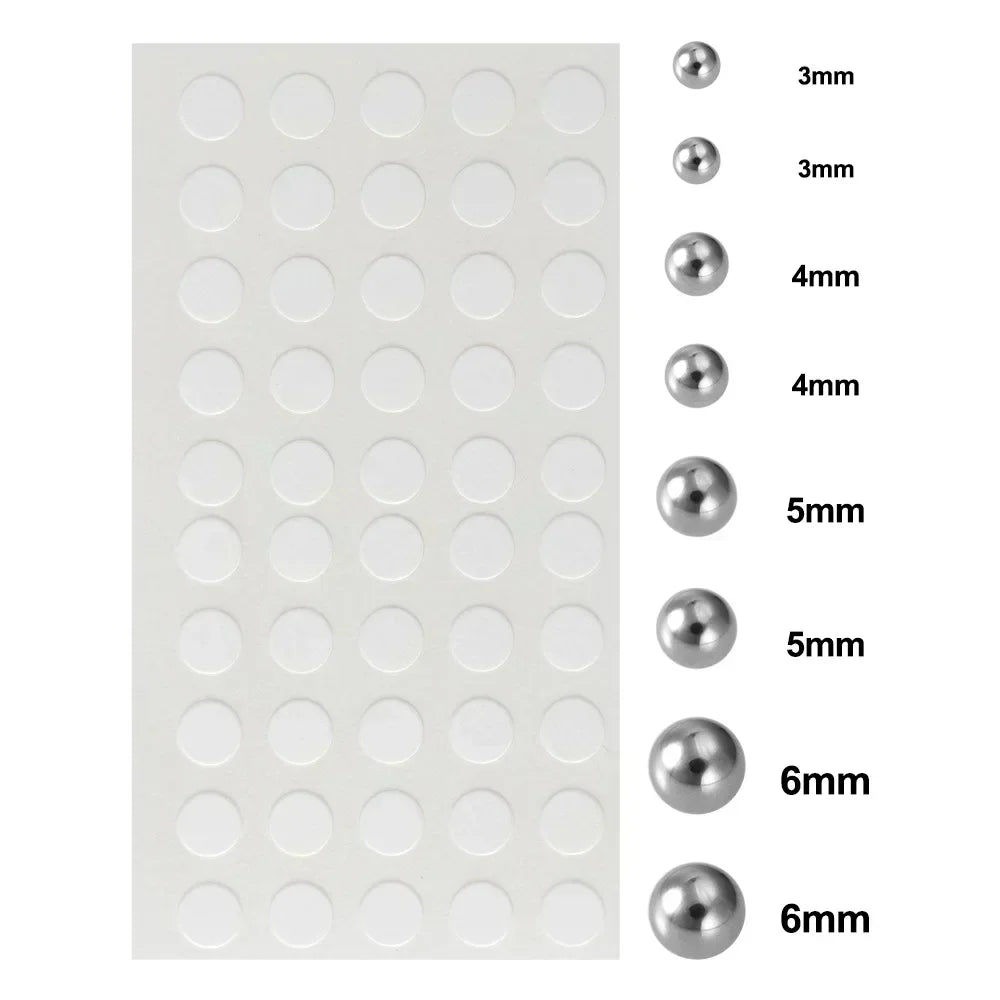 Reusable Faux Piercing Stud Sticker Set for Punk Alternative Styling