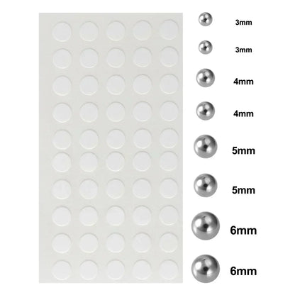Reusable Faux Piercing Stud Sticker Set for Punk Alternative Styling