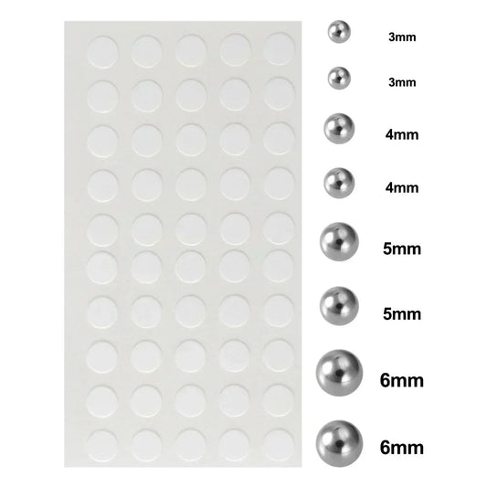 Reusable Faux Piercing Stud Sticker Set for Punk Alternative Styling