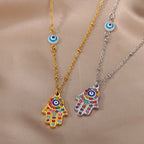 Protective Symbol Pendant Necklace for Bohemian Gothic and Alternative Fashion