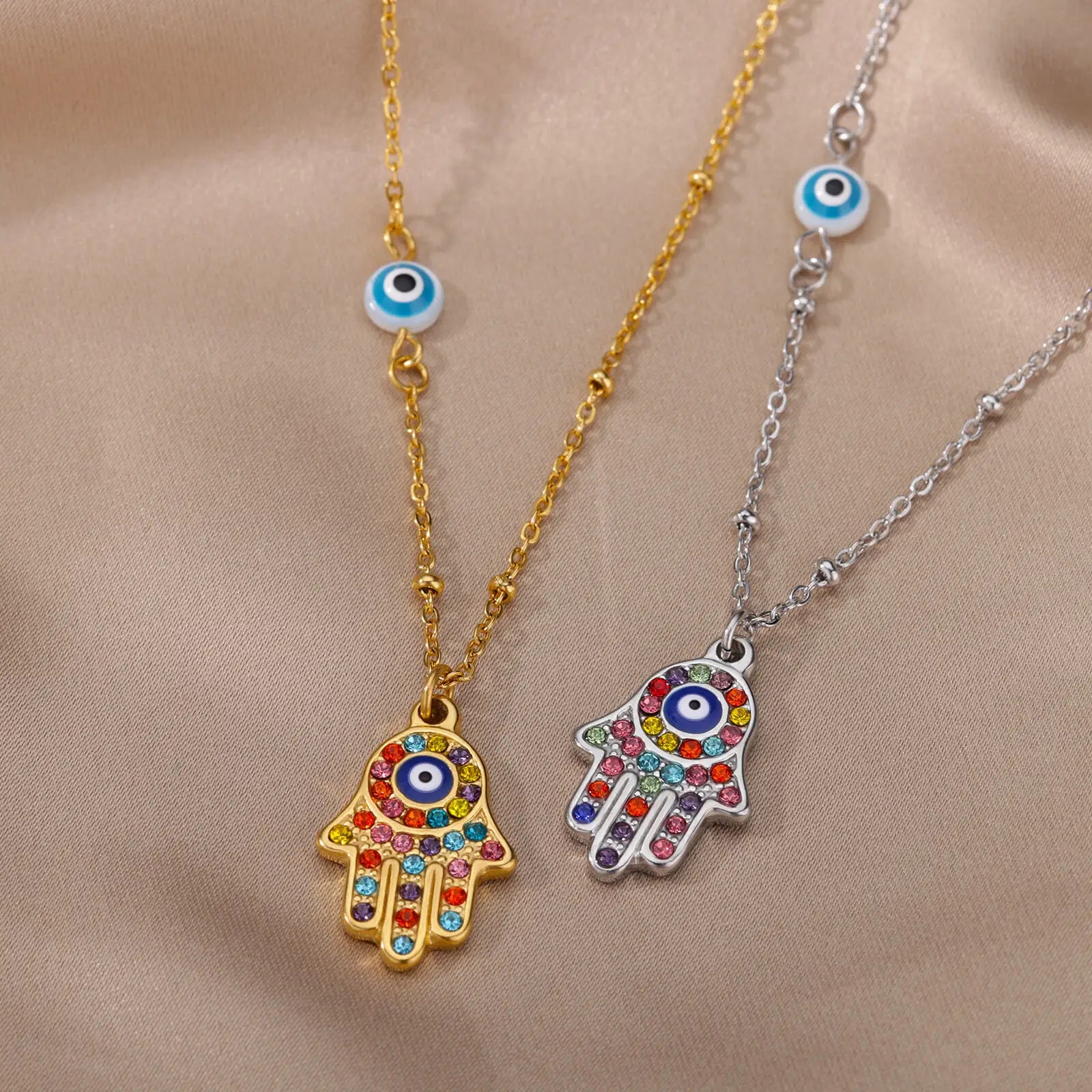 Protective Symbol Pendant Necklace for Bohemian Gothic and Alternative Fashion