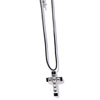 Studded Cross Pendant Necklace for Punk Grunge and Alternative Fashion Styling