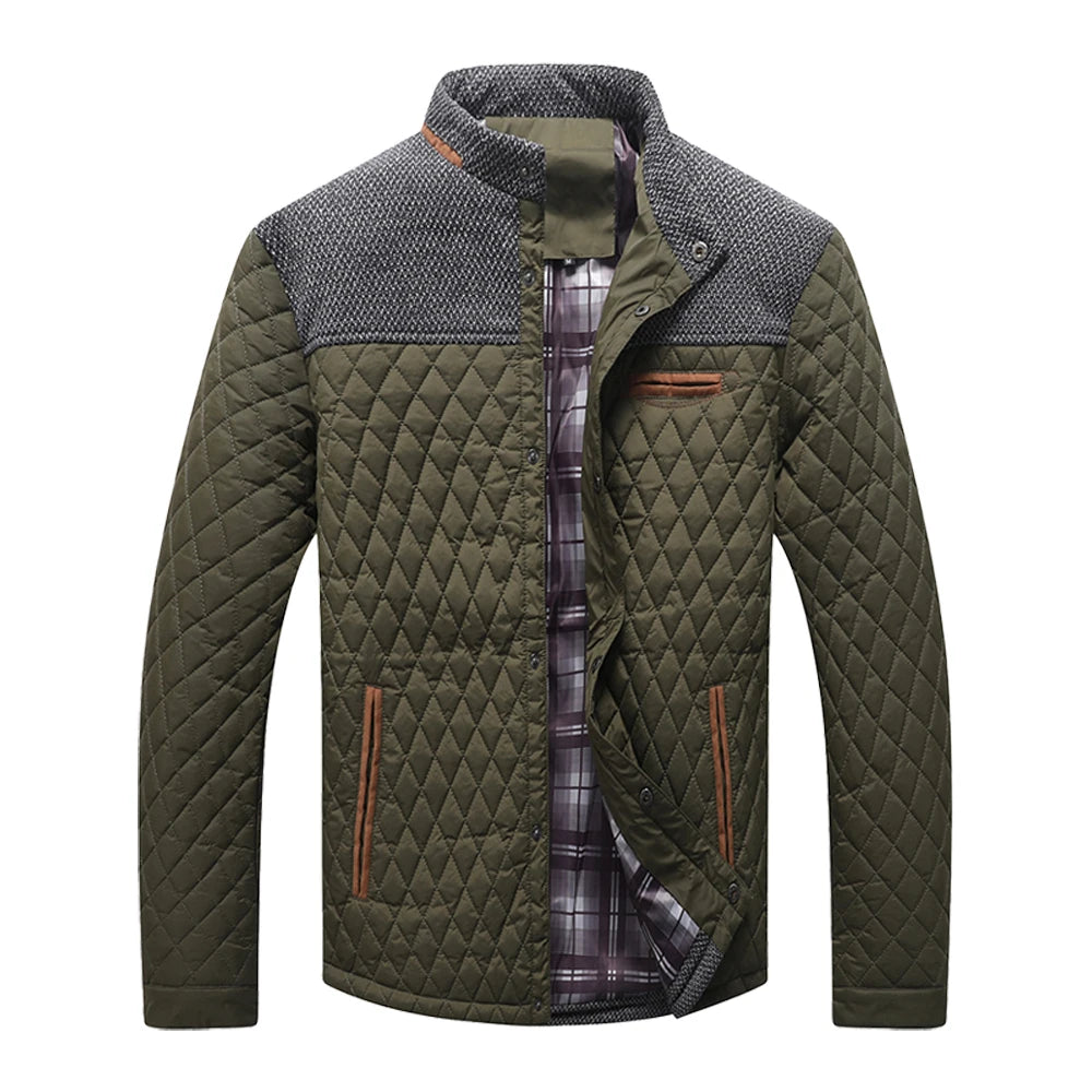Quilted Lightweight Winter Bomber Jacket with Modern Casual Everyday Styling