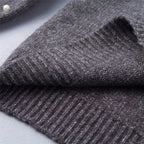Women's Relaxed Fit Crew Neck Puff Sleeve Textured Knit Sweater