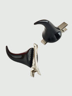 Devil Horn Hair Clips for Gothic Punk and Alternative Costume Styling