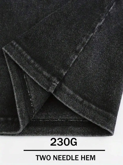 Men's Cotton Drawstring Shorts with Relaxed Fit Typography Design and Casual Everyday Comfort