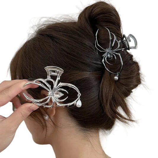 Vintage Spider Hair Claw Clip Gothic Statement Alternative Fashion Accessory