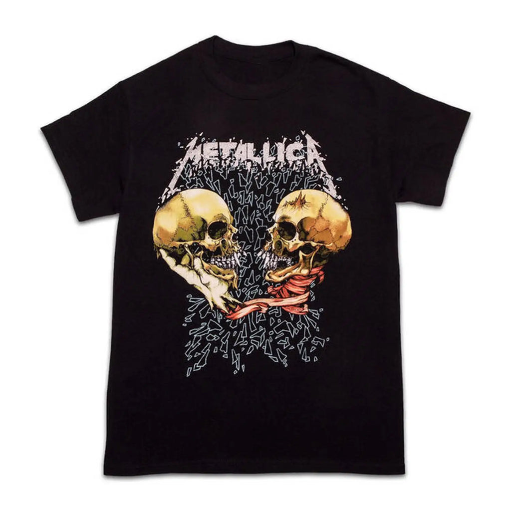 Vintage Skull Graphic Cotton T-Shirt with Distressed Streetwear Artwork Design