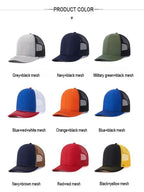 Unisex Breathable Trucker Baseball Cap with Mesh Back for Casual Outdoor Everyday Wear