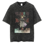 Fantasy Manga Graphic Oversized Vintage Streetwear Casual Cotton T-Shirt