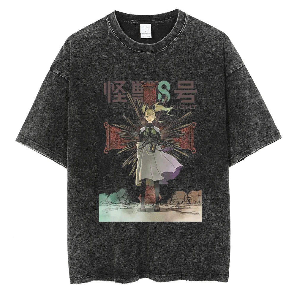 Fantasy Manga Graphic Oversized Vintage Streetwear Casual Cotton T-Shirt