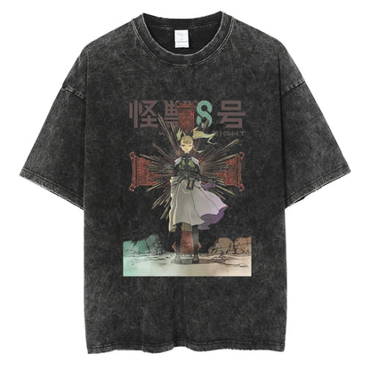 Fantasy Manga Graphic Oversized Vintage Streetwear Casual Cotton T-Shirt