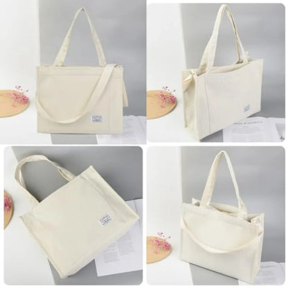 Minimalist Everyday Tote Bag with Wide Shoulder Strap and Spacious Interior
