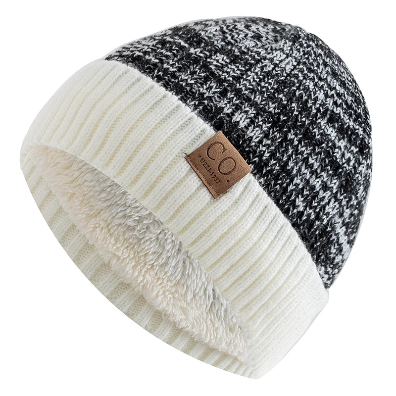 Fleece Lined Acrylic Ribbed Knit Beanie for Everyday Winter Streetwear and Outdoor Comfort
