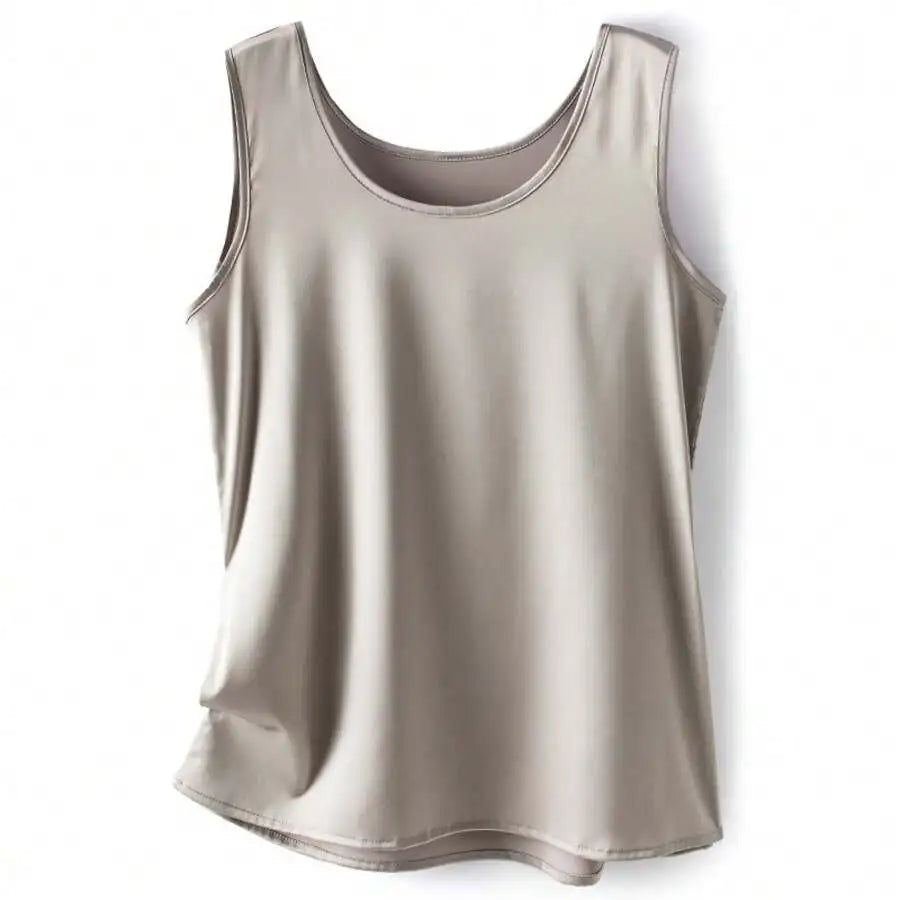 Relaxed Sleeveless Tank Top with Lightweight Knit Everyday Casual Layering Style