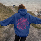 Women's Oversized Floral Graphic Pullover Hoodie Relaxed Casual Streetwear Sweatshirt for Everyday Wear