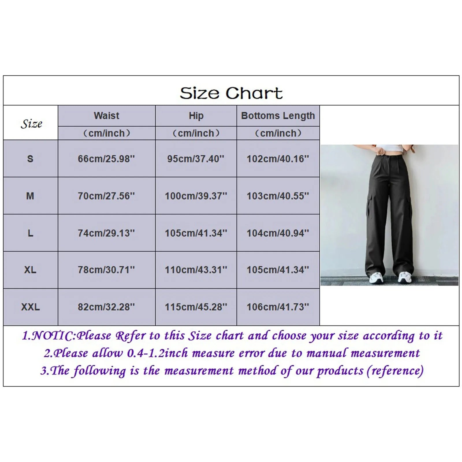 Women's Wide Leg Cargo Pants with Utility Pockets for Casual Streetwear Fashion