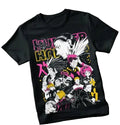 Cyber Manga Streetwear Tee with Oversized Graphic Character Artwork