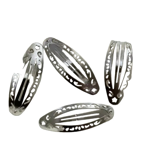 Vintage Oval Hair Clip Y2K Punk Minimalist Statement Side Accessory