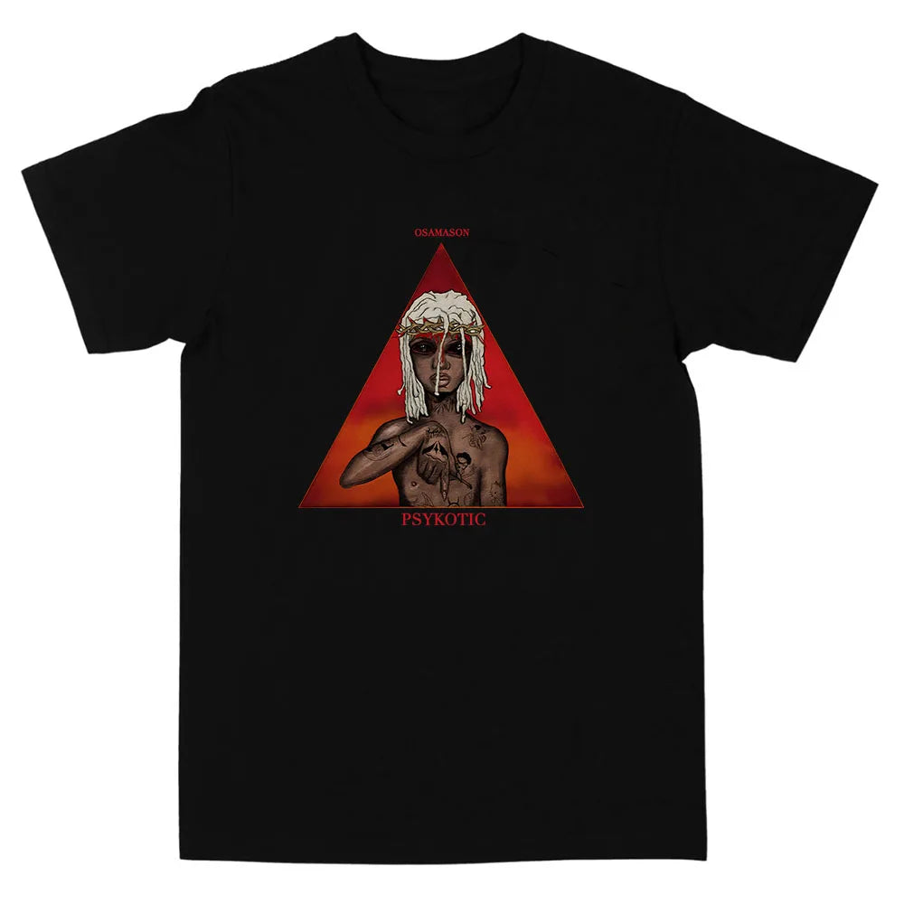 Oversized Graphic Cotton T-Shirt with Dark Artistic Streetwear Print Design
