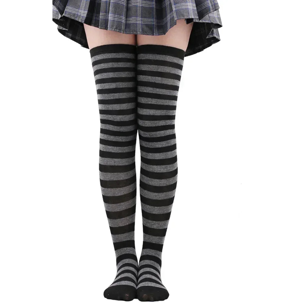 Polka Dot Over-the-Knee Socks with Soft Jacquard Knit for Casual Y2K Fashion