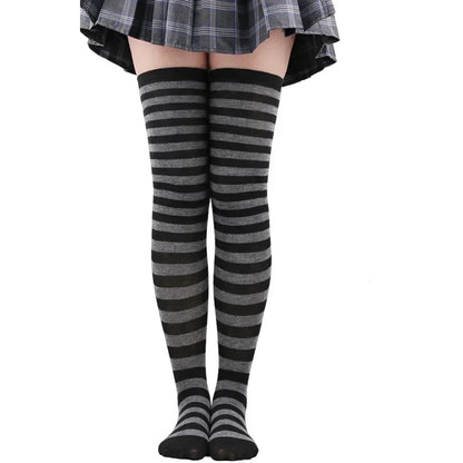 Polka Dot Over-the-Knee Socks with Soft Jacquard Knit for Casual Y2K Fashion