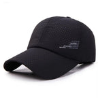 Unisex Quick Dry Baseball Cap with Adjustable Strap for Outdoor Sports and Everyday Wear