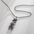 Gothic Figure Pendant Necklace with Dark Fantasy Alternative Statement Styling