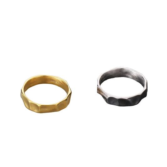 Minimalist Geometric Band Ring Punk Alternative Everyday Statement Jewelry