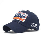 Unisex Vintage Style Baseball Cap with Embroidered Patch for Casual Streetwear Fashion