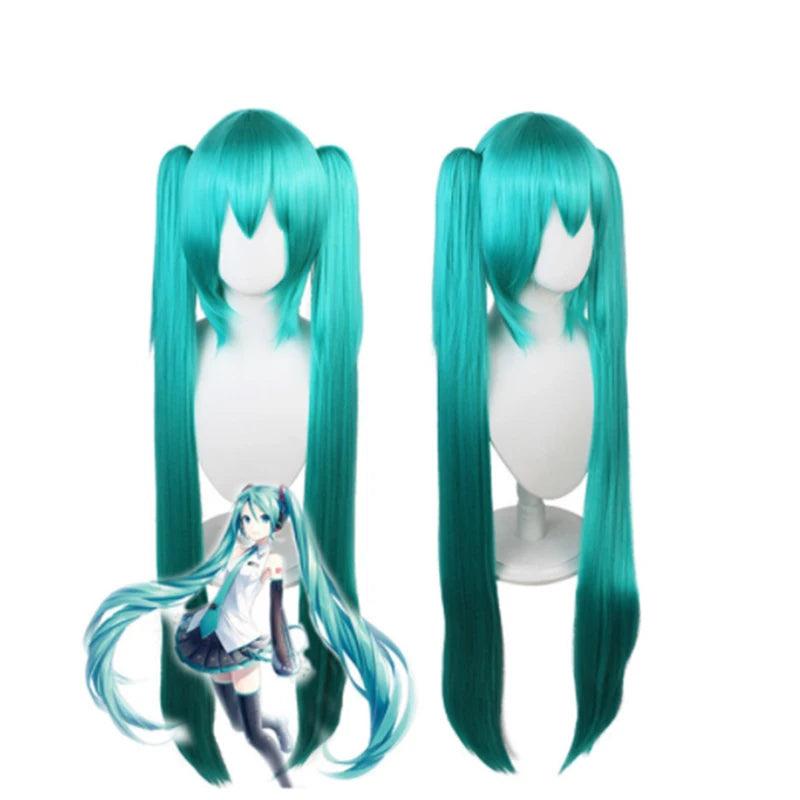 Women's Idol-Inspired Costume Set with Sleeveless Dress, Twin-Tail Wig and Matching Accessories