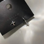 Cross Stud Earrings Gothic Grunge Alternative Fashion Jewelry Set