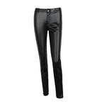 High Waist Faux Leather Leggings Slim Fit Alternative Fashion Statement Bottoms