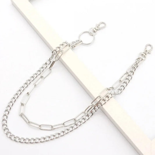 Double Layer Ring Chain for Punk, Grunge and Alternative Streetwear