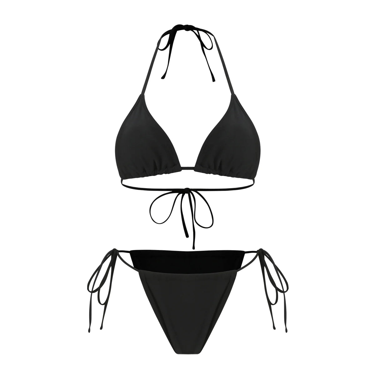 Three-Piece White Swimwear Set with Long-Sleeve Hollow-Lace Maxi Cover-Up