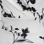 Vintage Floral Print Sleeveless Alternative Swing Midi Dress