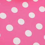 Vintage-Inspired Pink Polka Dot A-Line Dress with Ruffled Straps and Smocked Bodice