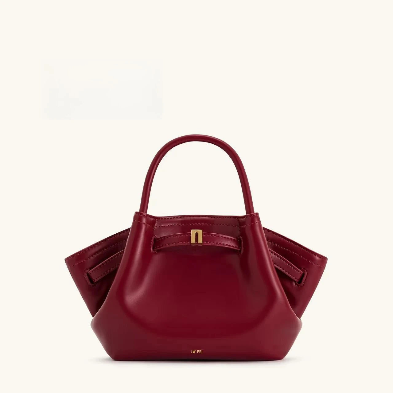Structured Dumpling Tote Bag with Top Handle Large Capacity Design