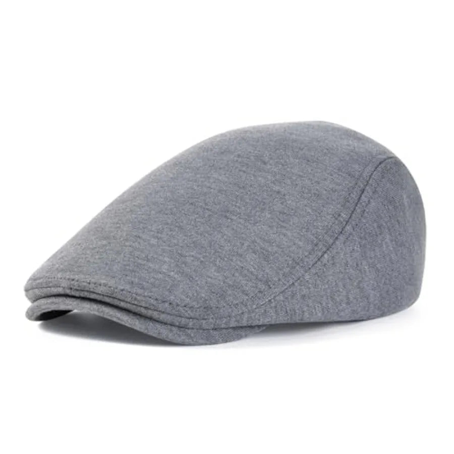 Classic Cotton Ivy Flat Cap Minimalist Driving Hat for Everyday Wear