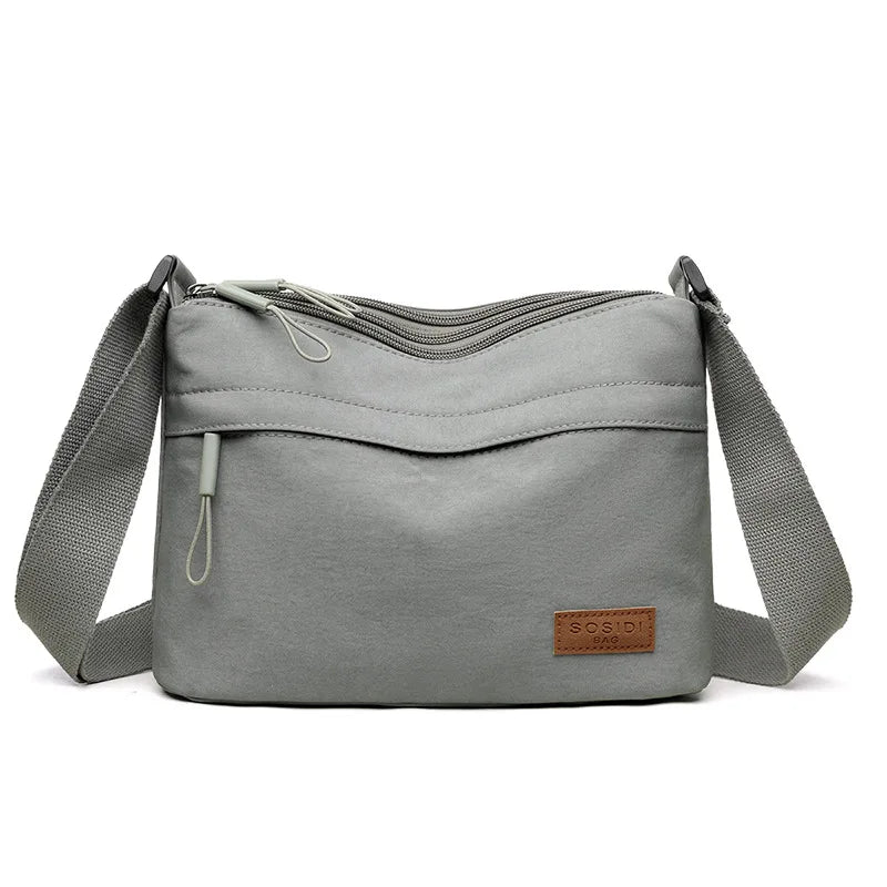 Multi Pocket Shoulder Crossbody Bag with Structured Everyday Storage
