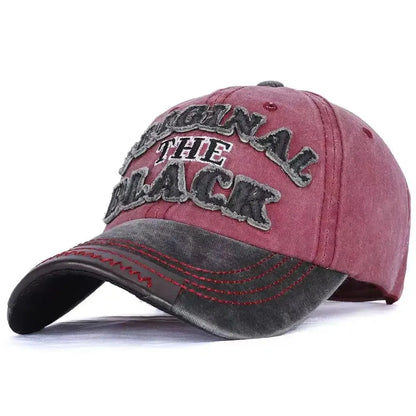 Unisex Vintage Washed Baseball Cap with Embroidered Detail for Everyday Casual Streetwear Style